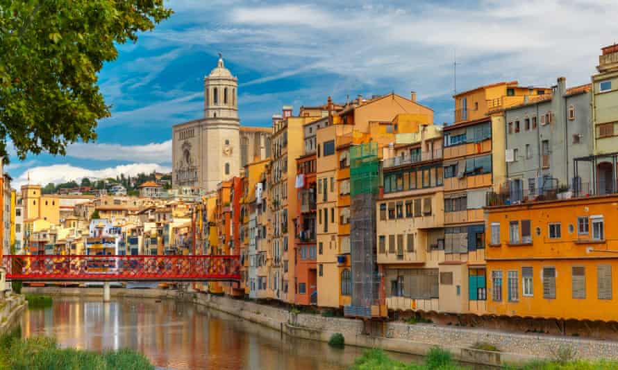 Riverside houses in Girona.