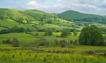 Peak District landscape, Staffordshire, Longnor,