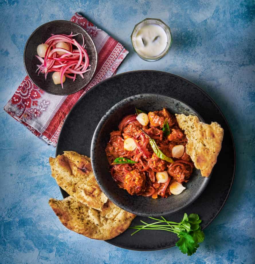 Pork Vindalho by Vivek Singh. Food styling: Livia Abraham. Prop styling: Pene Parker.