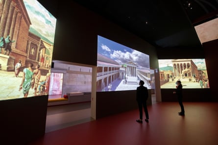 Multimedia exhibits at Paris’s Grand Palais exhibition on Pompeii