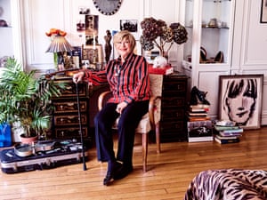Marianne Faithfull at home in Paris