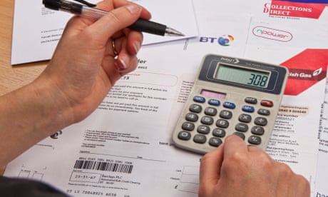 Household utility bills making it difficult for a British home owner to afford