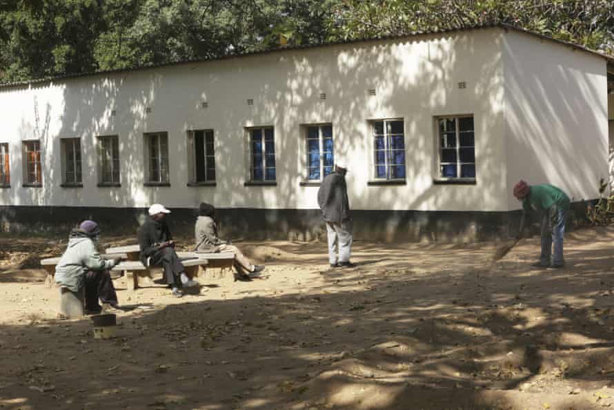 The Society for the Destitute Aged care home in Harare, pictured, has had to impose a strict lockdown to protect residents during the pandemic.