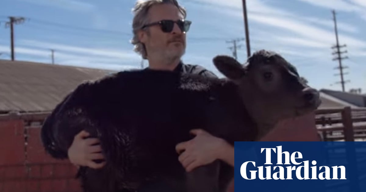 Joaquin Phoenix saves cow and calf from slaughterhouse