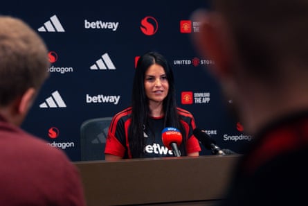 Eva Olid talks to the media on the eve of the new WSL season