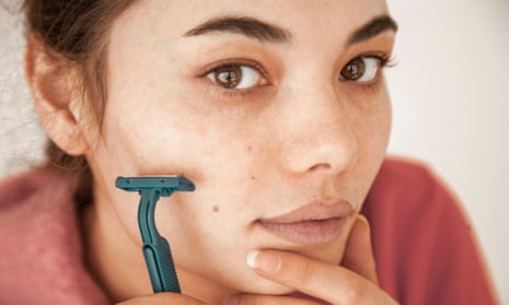 Cute Face Teen Facial - Female shaving: why women are removing their facial hair â€“ from chin growth  to peach fuzz | Beauty | The Guardian