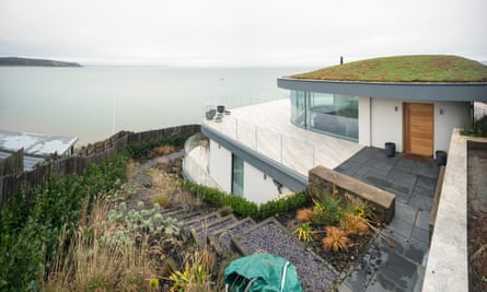 An architect-designed house overlooking Abersoch beach and harbour.
