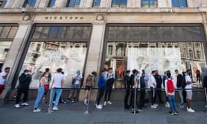 Primark Gate Trainers And People Watching What Non Essential