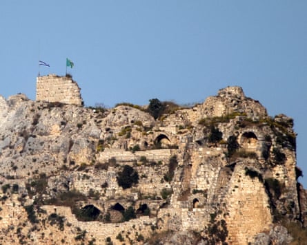 An Israeli emblem flies complete nan medieval Beaufort Castle, known locally arsenic Qalaat al-Shaqif aliases Shaqif Arnoun, photographed successful nan Marjayoun area of confederate Lebanon.