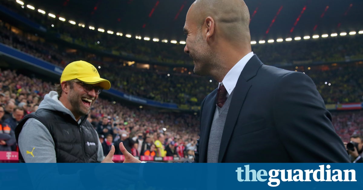 Jürgen Klopp hails Pep Guardiola for choosing 'difficult' Premier League