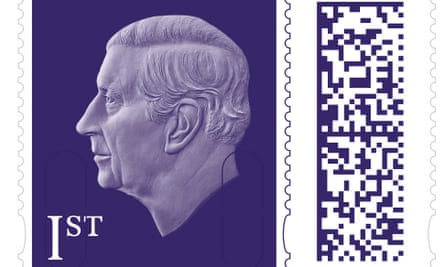 The new first class stamp featuring King Charles