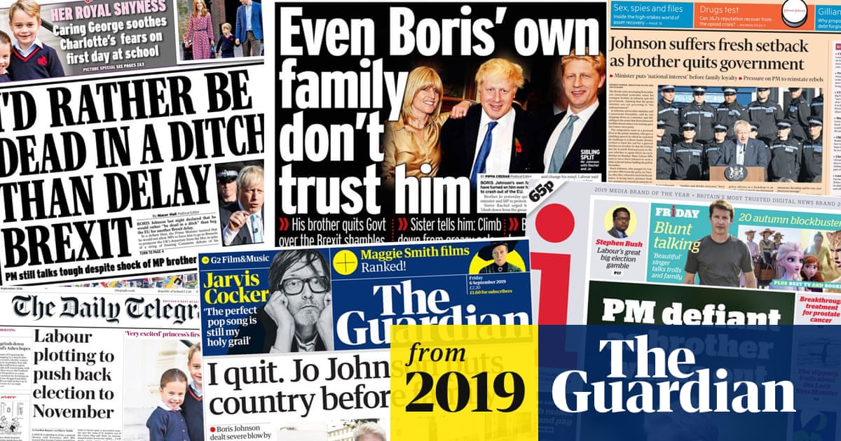 I Quit How The Papers Covered Jo Johnson S Resignation Brexit The Guardian