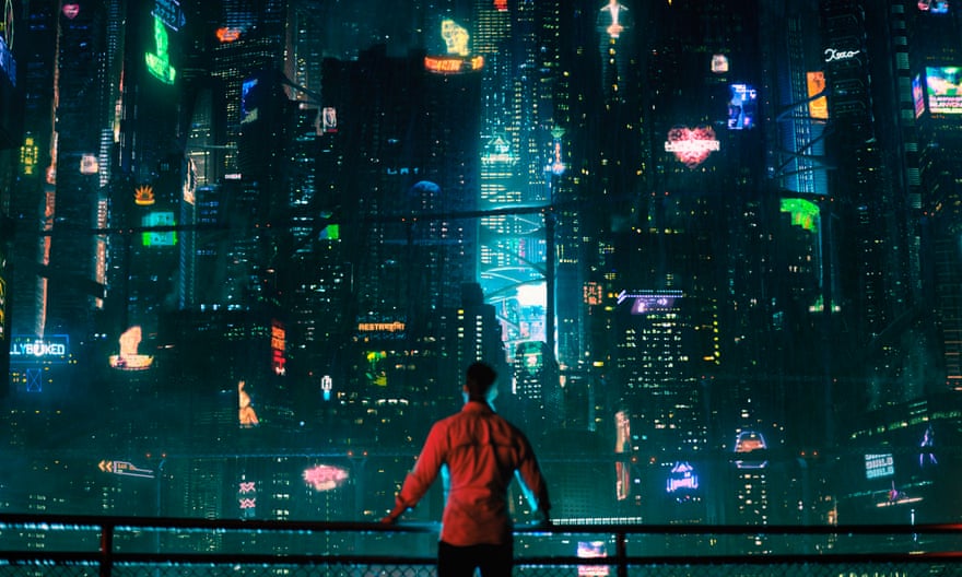 Echoes of Blade Runner … Joel Kinnaman in the TV adaptation of Altered Carbon.