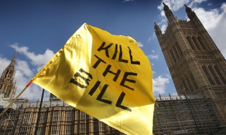 ‘Kill the bill’ protest in Westminster