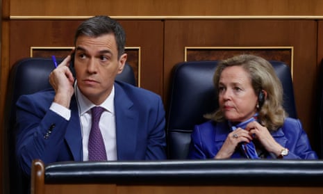 Pedro Sánchez and Nadia Calviño