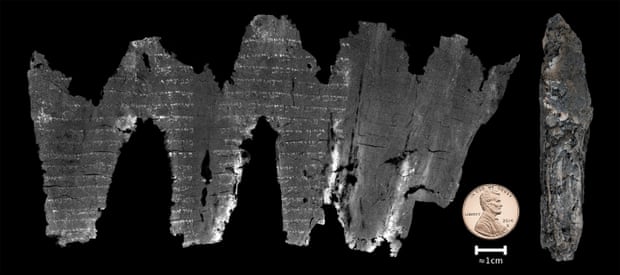 The computer reconstruction reveals the ancient writing with such clarity that scholars have read entire verses of the work.