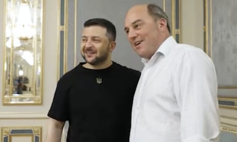 Ben Wallace travelled Kyiv to meet Volodymyr Zelenskiy.