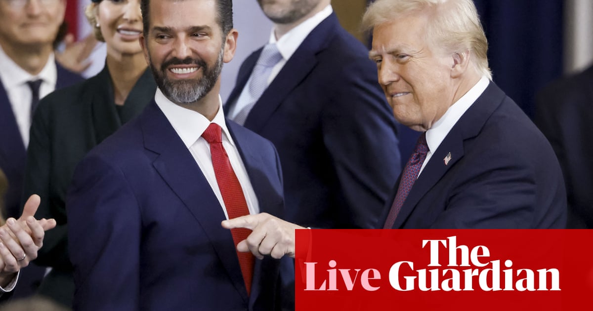 Donald Trump Jr says maybe one day' when asked if would ever run for president US politics live