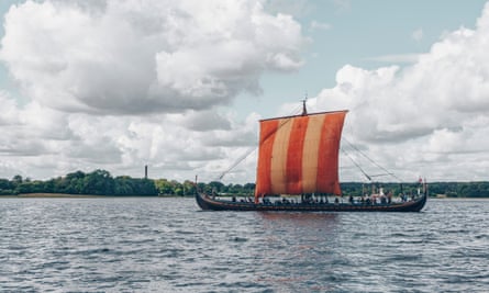 A Viking ship on Roskilde Fjord