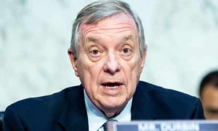 U.S. Senator Dick Durbin speaks during a Senate Judiciary Committee hearing at the U.S. Capitol June 13, 2023.