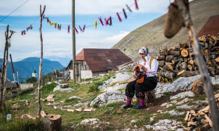 Traditional Lukomir village in Bosnia.