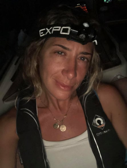 A selfie taken during one of the many night watches.