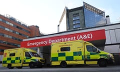 Ambulances outside St Thomas' hospital