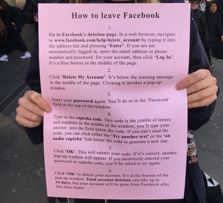 How to leave Facebook, Jeremy Deller’s poster