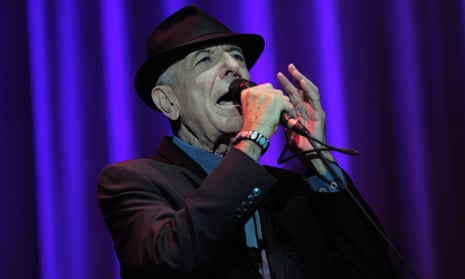 Leonard Cohen on stage in 2012 at the Palau Sant Jordi hall in Barcelona