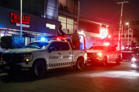 police cars with sirens
