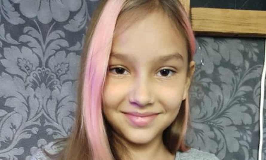 An image being shared online thought to be of Polina , killed in the fighting in Ukraine