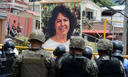 Indigenous Hondurans and peasants march on 17 August 2016 in Tegucigalpa demanding justice for the murder of indigenous environmentalist Berta Cáceres.