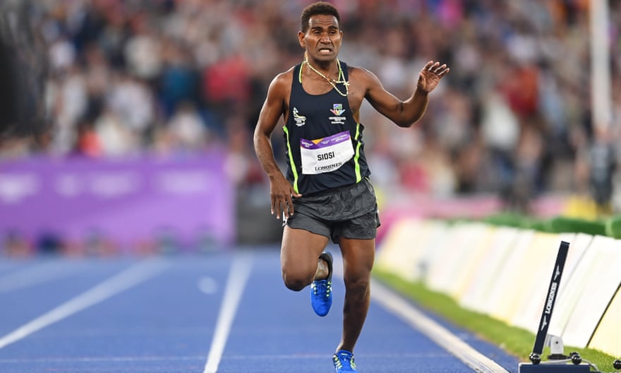 Rosefelo Siosi of the Solomon Islands in the 5,000m