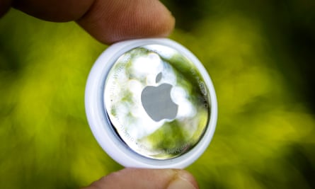circular device held between thumb and finger