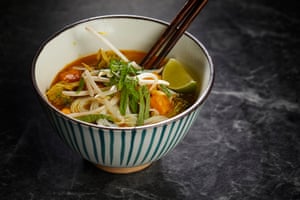 David Atherton’s laksa noodle soup