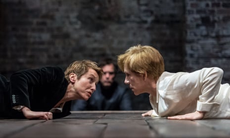Like ‘an opened-out version of the same person’: Lia Williams, left, as Elizabeth and Juliet Stevenson as Mary at the Almeida.