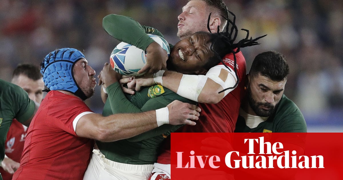 Wales v South Africa: Rugby World Cup semi-final – live!