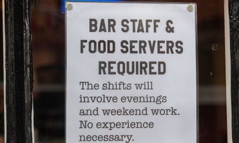 Job advert in a pub window