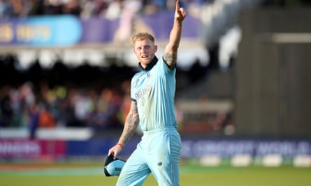 England’s Ben Stokes celebrates winning the World Cup in 2019
