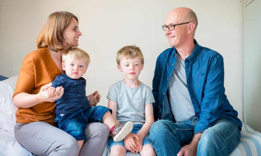 Joe and Gill Hammond with their sons Tom and Jimmy in May 2019