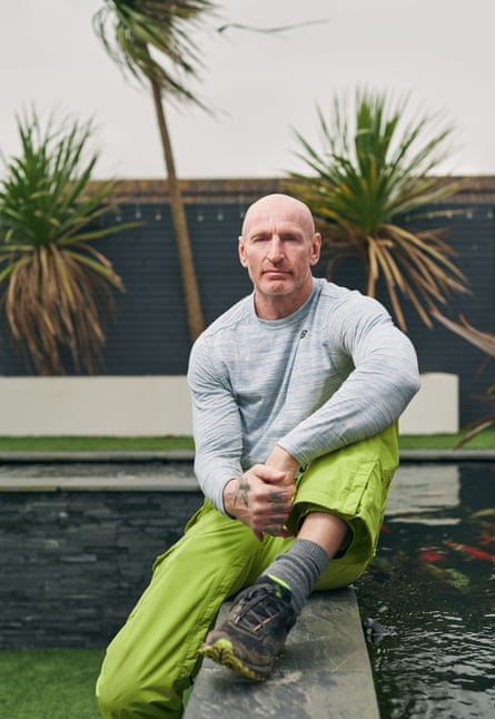 Gareth Thomas photographed at his home in Ogmore, South Wales.