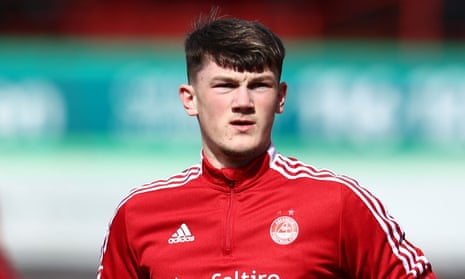 Calvin Ramsay pictured at Aberdeen’s match at home to Ross County in April.