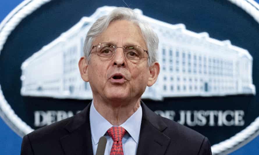 The US attorney general, Merrick Garland.