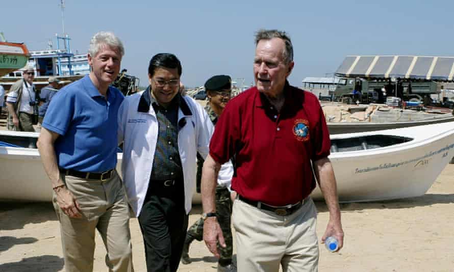 George Bush Sr visits Thailand with a ‘bozo’.