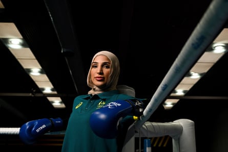 Tina Rahimi at the AIS Combat Centre in Canberra