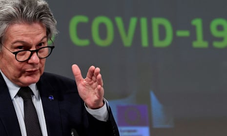 Thierry Breton, the commissioner leading the EU vaccine taskforce. 