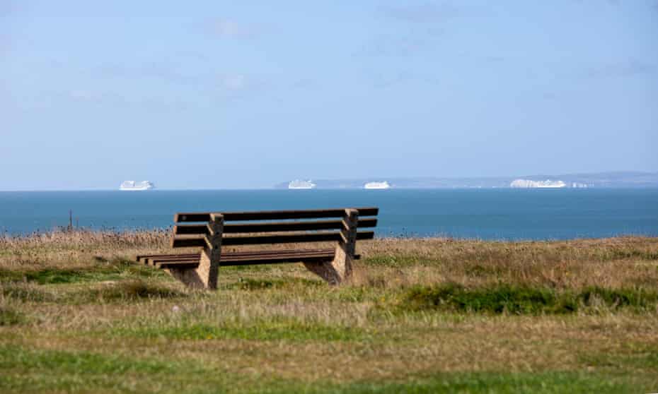 Bench with sea view, Barton on Sea.