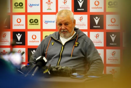 Warren Gatland speaks to the media