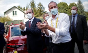 Jean Castex and Christian Prudhomme.