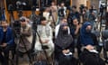 Afghan journalists at a Taliban press conference in Kabul, Afghanistan, 24 May 2022